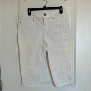 Style & Co. Petite White Cropped Pants